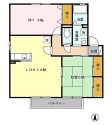 プラムヒルズB棟の物件間取画像